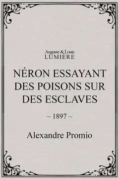 Néron essayant des poisons sur des esclaves veroTV Online • Pelicula Completa