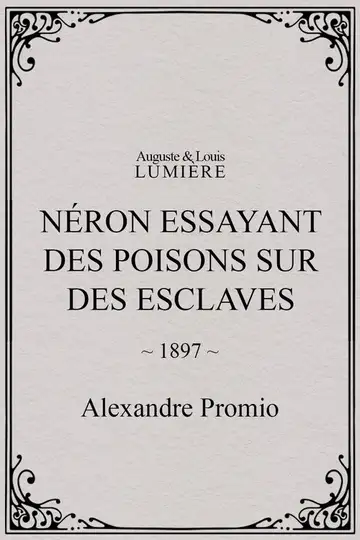 Néron essayant des poisons sur des esclaves veroTV Online • Pelicula Completa