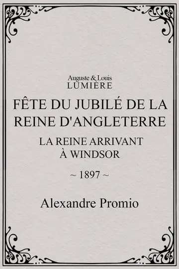Fête du jubilé de la reine d'Angleterre : la reine arrivant à Windsor