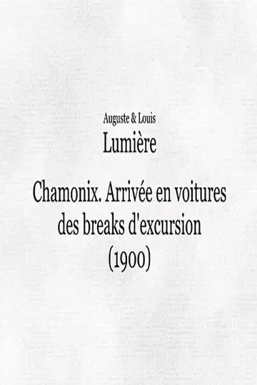 Chamonix: Arrivée en voitures des breaks d'excursion